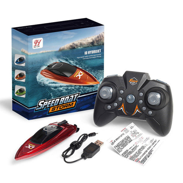 Mini RC Boats High Speed Racing Boat Dual Motors 2.4G Remote Control Ship LR