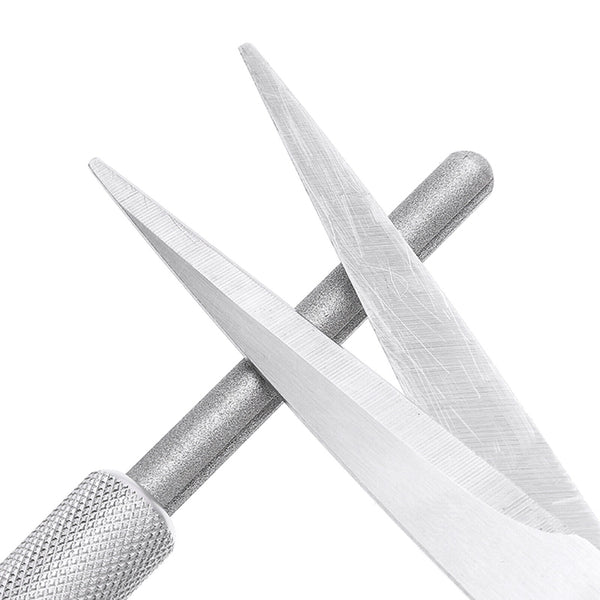2PCS Diamond Grit Sharpener Pen File Knife Fishing Hook Hunting Camping Pocket