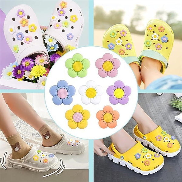 14PCS Flower Shoe Charms Cute Design for Shoes Charm Girl Cute Flower Decoration