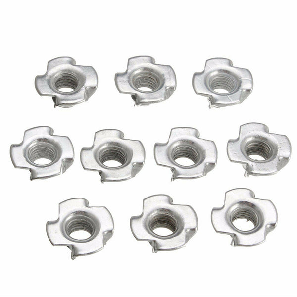 100X M3 M4 M5 M6 M8 Four Claws Nut T-nut Blind Rivet Threaded Inserts Furniture