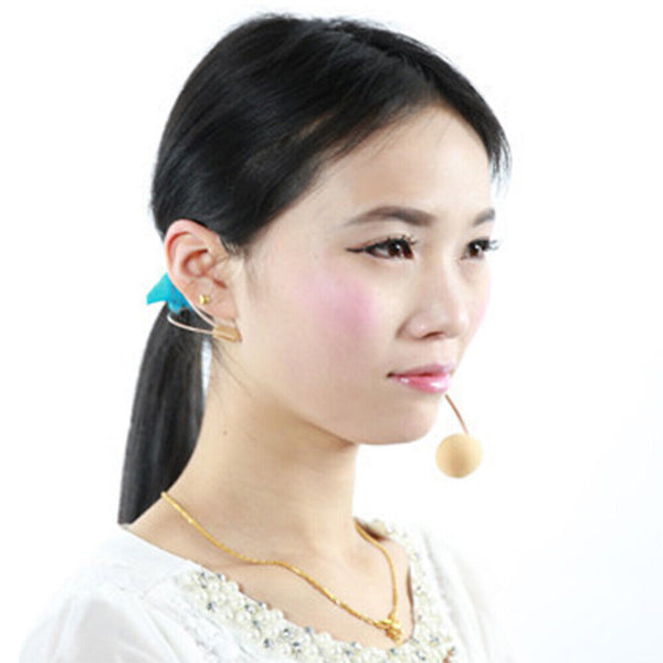 Dual Ear Hook Headset Compatible With Shure Wireless Microphone Head