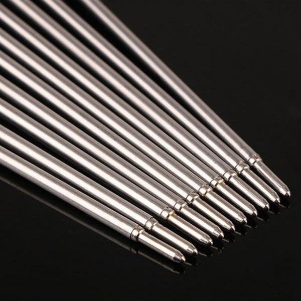100PCS Parker Style Ballpoint Pen Refills 0.5mm Black Blue Ink 99mm