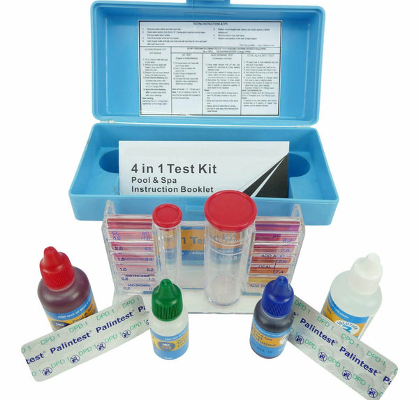 4 in 1 Test Kit Professional Pool & Spa Water Test Kit Chlorine/Bromine PH TA 9320600030797