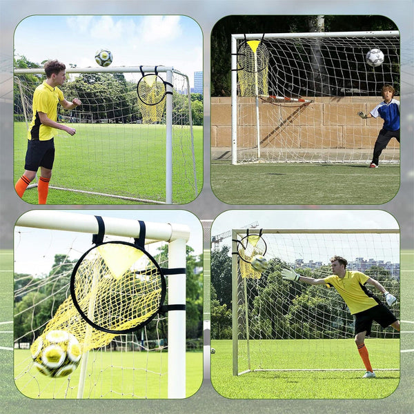 2PCS Football Target Net Soccer Target Goal Net Soccer Top Bins Goal Target Bags