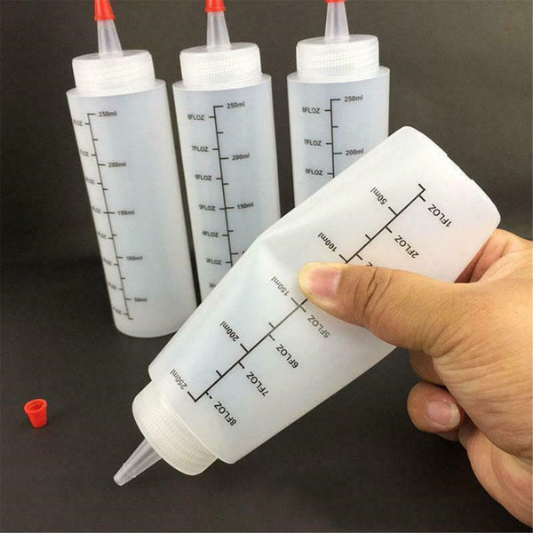 30PCS 250ML Food Grade Squeeze Bottles Cookie Decorating Sauce Bottles