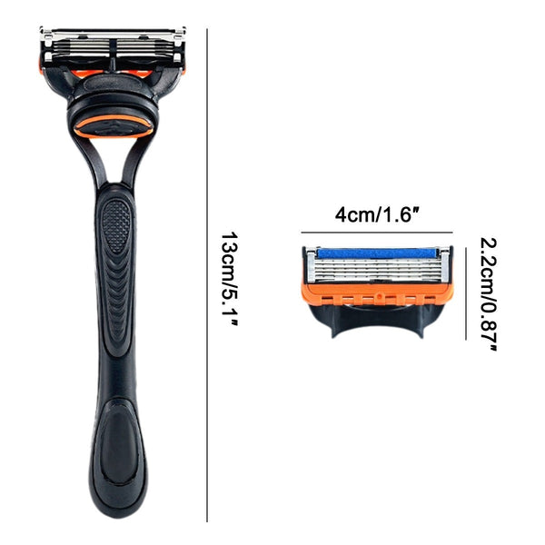 Fusion 5 Compatible Razor Blades Refills with Handle 5 Layer Shaving Cartridges