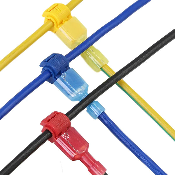 60pcs T-Tap Electrical Wire Crimp Terminals Quick Splice Cable Connectors Kit AU