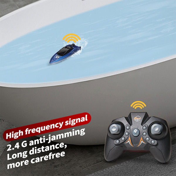 Mini RC Boats High Speed Racing Boat Dual Motors 2.4G Remote Control Ship LR