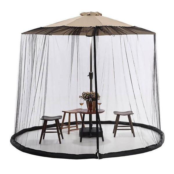 Patio Umbrella Mosquito Net 7 10 Ft Fits Umbrellas Full Mesh Coverage Outdoor