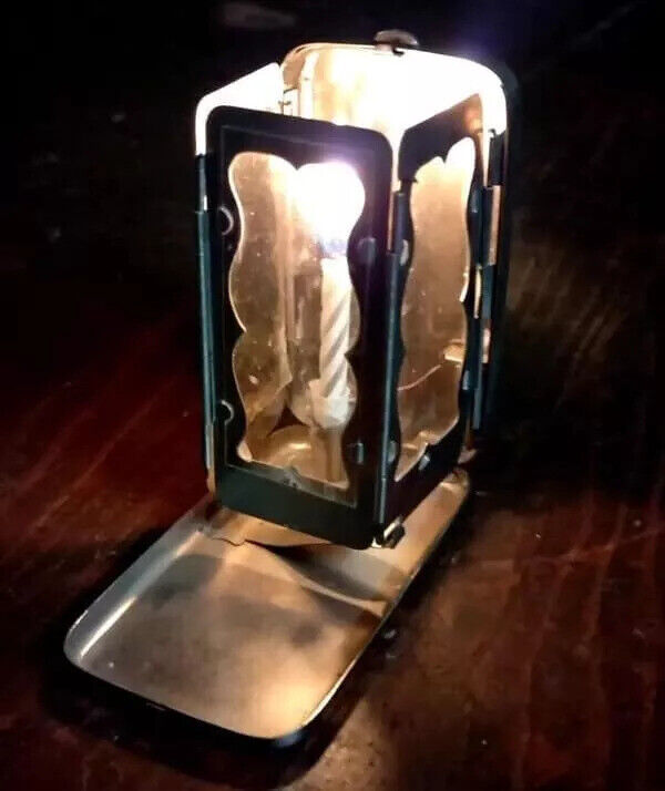 Folding Pocket Candle Lantern Collapsible Lamp Portable Decorative Camping