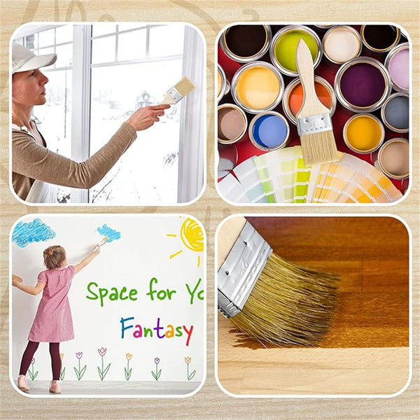 20/36X Chip Paint Brushes Art Varnishes Touchup Brushes Wooden Handle Bush 1