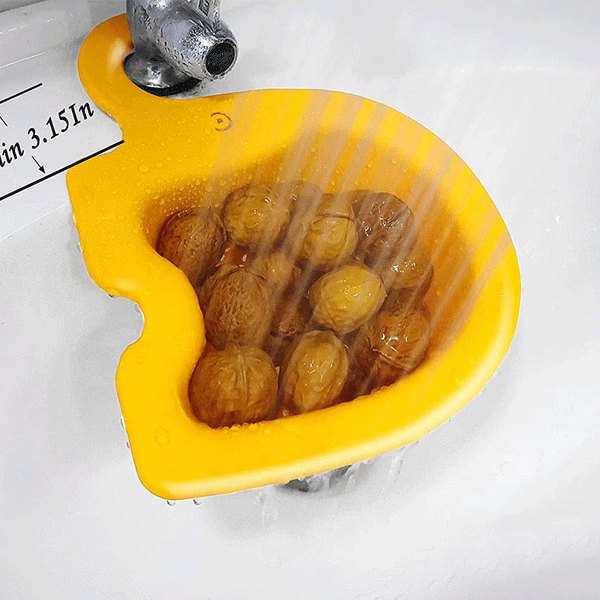 1/2x Kitchen Storage Rack Sink Filter Leftover Shelf Sink Strainer Drain Basket