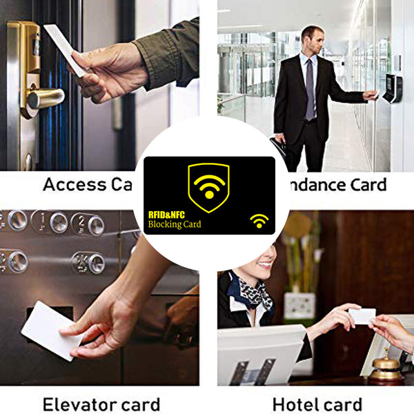 100PCS RFID Blocking Cards Anti Scan Credit Card Protector Wallet Shield
