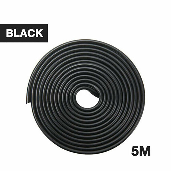 5M Car Door Edge Protector U Style Seal Push on Trim Strip Pinchweld Rubber DIY