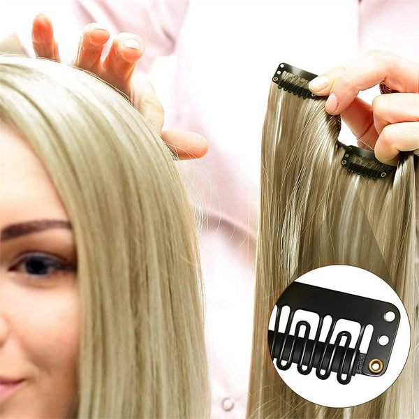 90PCS Wigs Snap Clips For Hair Extension Weft 32mm All Colours Styling Brand New
