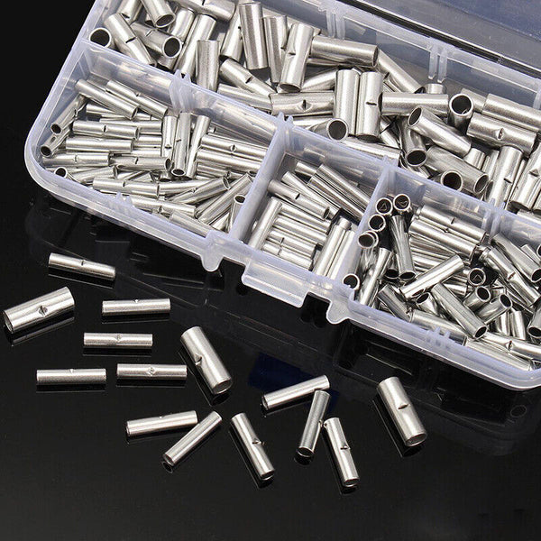 200pcs Copper Butt Splice Connectors Terminal Cable Crimp Solder 22-10 AWG AU