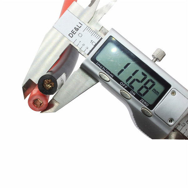 Battery Joiner Connector DC Lead Wire Cable & lugs 100A 12v 24V 30cm Red + Black