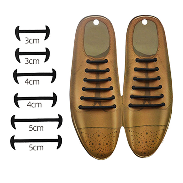 12X Dress Shoes No Tie Elastic Shoelace Shoe Lace Lazy Laces Silicone Shoe Lace