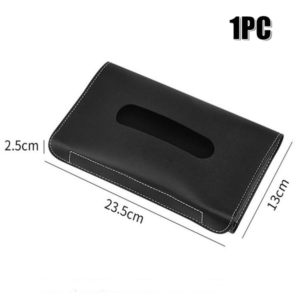 1-3PCS Car Tissue Holder Mask PU Leather Tissue Visor Holder for Car Backseat AU