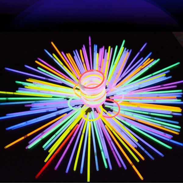 100-1000 Mixed Colour Glow Sticks Bracelets Party Glow In the Dark Glowsticks AU