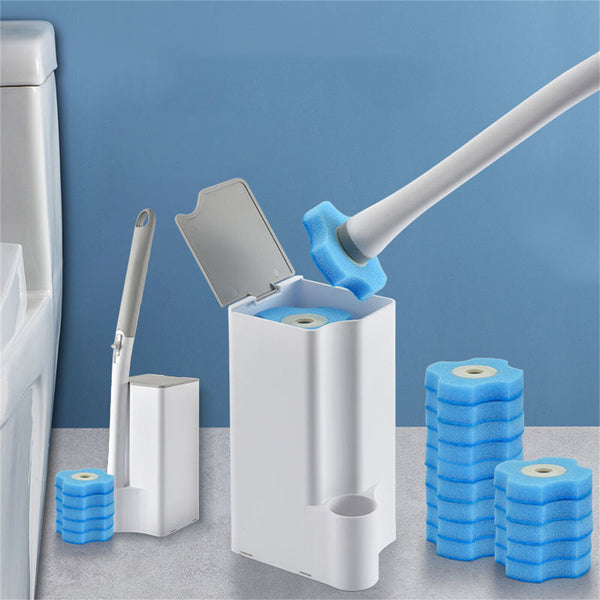 Disposable Toilet Brush Set Toilet Bowl Cleaning System Cleaners