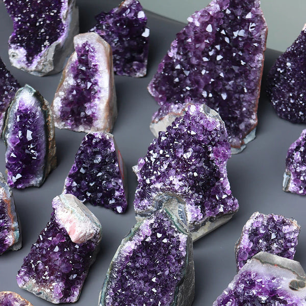 50~200g Natural Amethyst Quartz Geode Druzy Crystal Cluster Healing Specimen AU