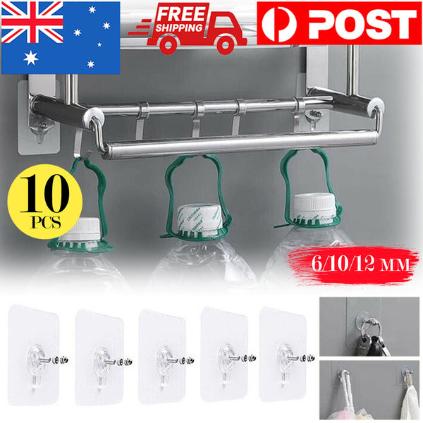 Punch-Free Self Adhesive Screw Sticker Wall Hanging Hook Nail Holder