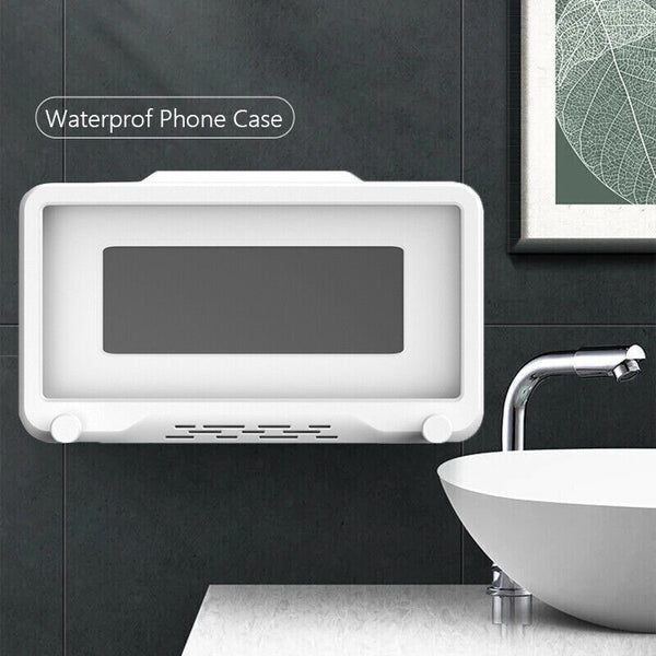 Universal Waterproof Phone Case Bathroom Shower Phone Holder Wall Mounted AU