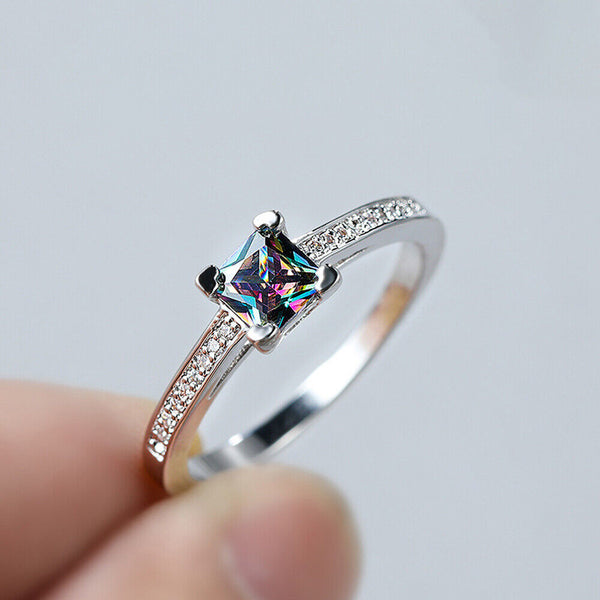 6Sizes Simple Ring for Women Men Adjustable Fashion Jewelry Minimalist Band Gift