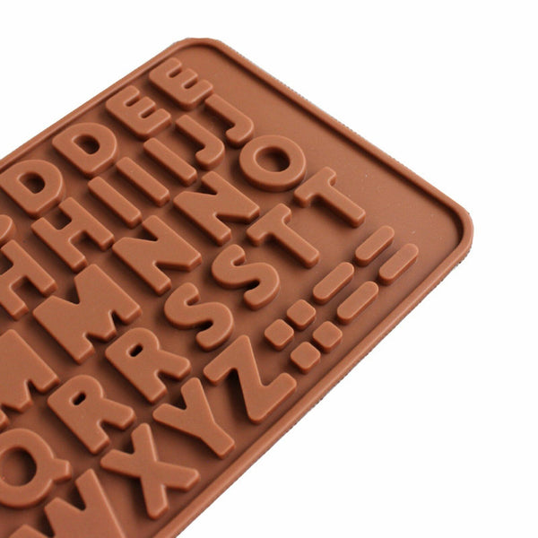 3D Alphabet Letters Silicone Mould Chocolate Sugar Fondant Cake Wedding Decor