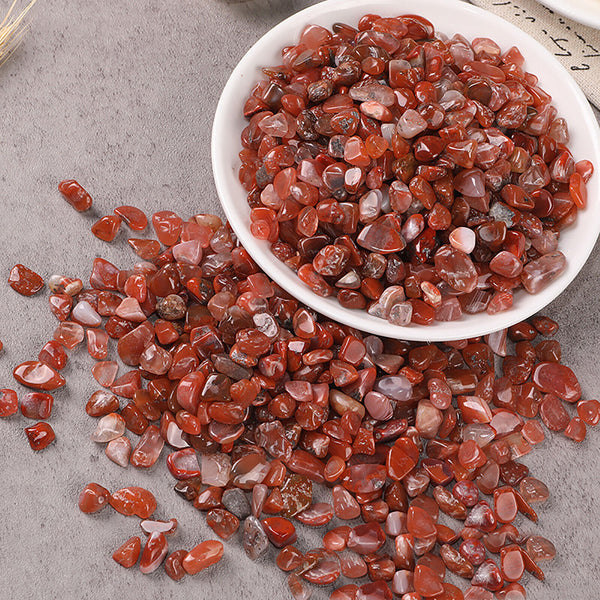 Carnelian Crystal Chips BULK A Grade Natural Gemstone Polished Mini AU