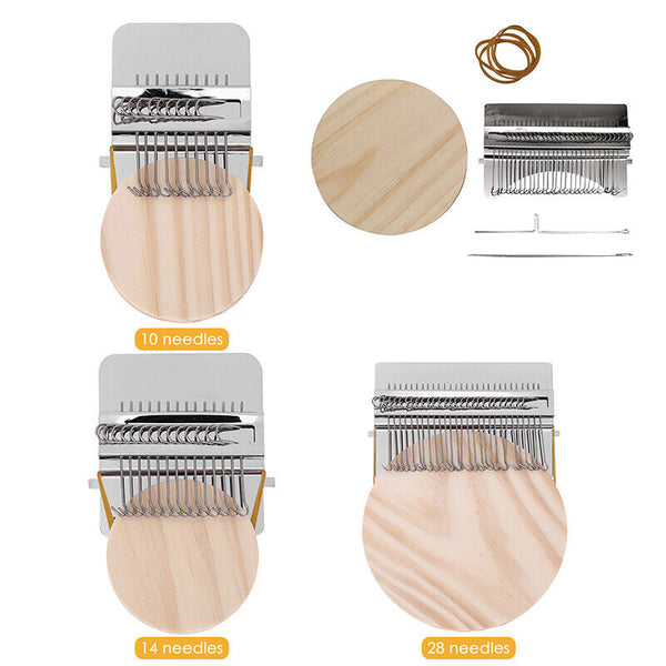 Mini Loom Speedweve Weave Tool 10/14/28 Hooks Darning Machine Tool Handmade AU