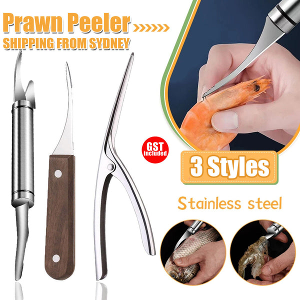 Prawn Peeler Shrimp Deveiner Device Shrimp Opener Kitchen Tool Stainless Steel