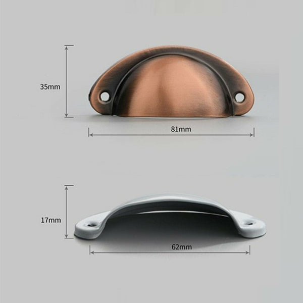 30X Modern Cup Cabinet Handle Knob Drawer Furniture Door Pull Shell Cupboard AU