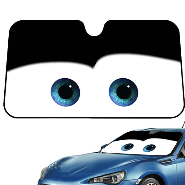 Windshield Sun Shade Car Front Window Shield Cover Visor Cartoon Eye SUV Auto