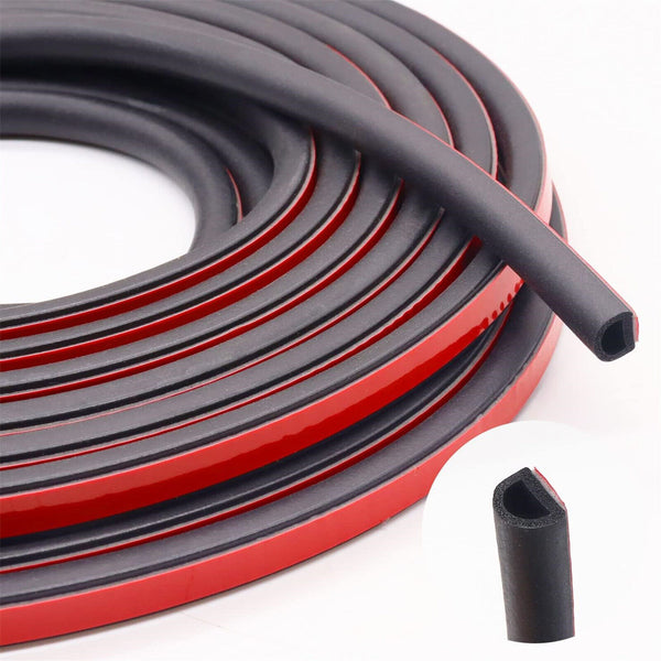 D Shape Universal Car Door Rubber Seal Trim Strip Weatherstrip Edge Cover 10M AU