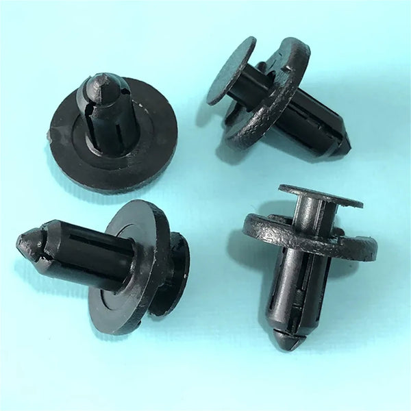 100pcs 8mm Hole Car Plastic Rivets Body Fastener Bumper Push Clips for Nissan