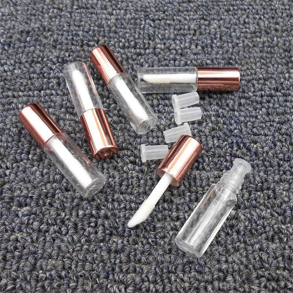 20X 1.2ML Empty Lip Gloss Tubes Containers Mini Lip Bottle Syringes Tag Labels