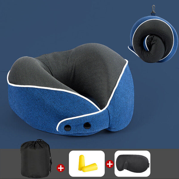 Neck Pillow for Travel Comfortable & Breathable Soft Memory Foam U Shaped Pillow