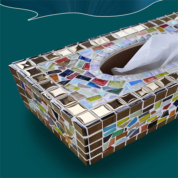 100g Mixed Crystal Glass Mosaic Tiles Kitchen Bathroom DIY Art Craft Supplies AU