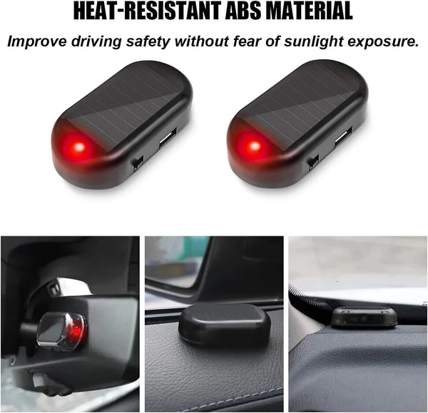 LED-Light Fake Solar Car Alarm Warning Security Simulate Anti Theft Flashing AUS