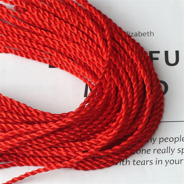 50PCS Handmade Red String Of Fate Protection Love Lucky Rope Friendship Bracelet