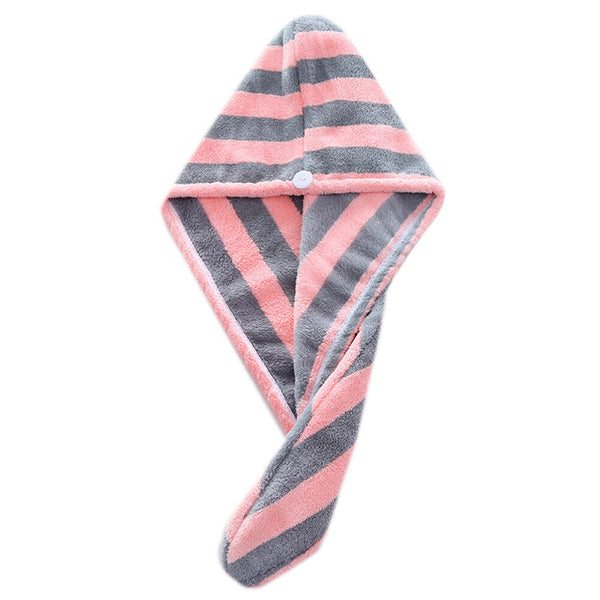 Fast Dry Microfibre Hair Towel Drying Turban Bath Head Wrap Hat Spa Cap AU Stock