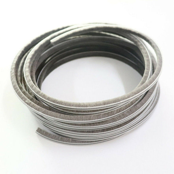 20M Hairy Seal Brush Pile Window Sliding Door Draught Excluder Weather Strip New