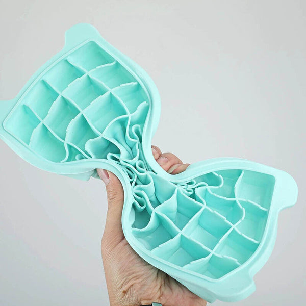 2pcs 36 Grids Silicone Ice Cube Tray With Lid Mold Maker Tool Mould Container