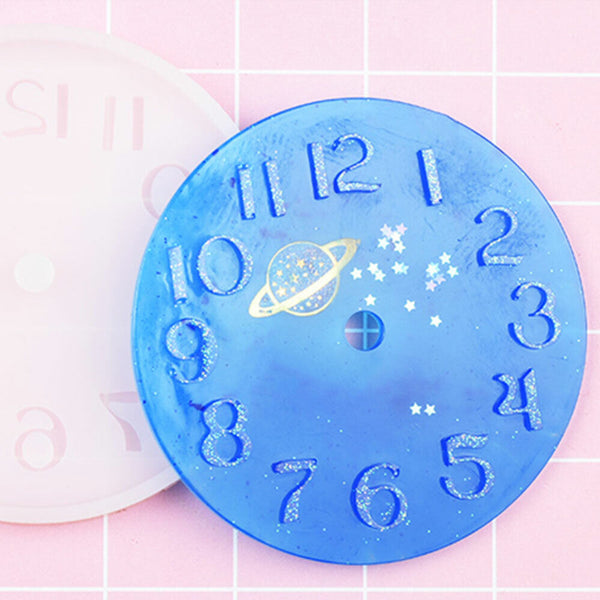1X Silicone Jewelry Mold Making Resin Mould Craft Big Clocks Handmade Casting