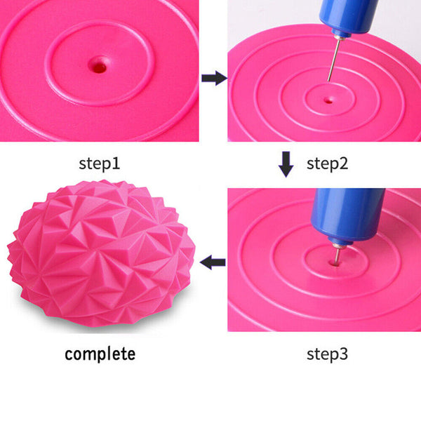 Massager Spiky Stress Relief Massage Ball Semi-sphere Yoga Foot Point Trigger AU