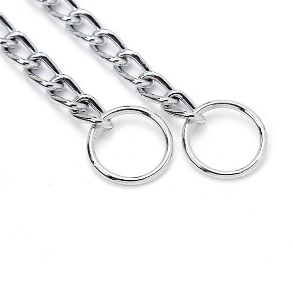 Heavy Duty Choker Collar Chain Dog Pet Slip Check Chains Round Twist Link Chrome