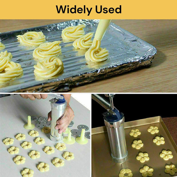 Cookie Biscuit Maker Press Machine Aluminum Material Gun Icing Piping Syringe AU