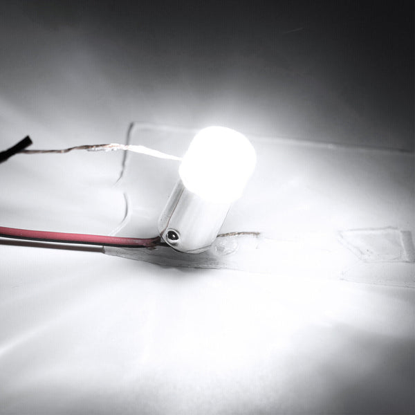 4X BA9S BAYONET WHITE LED LIGHT BULB 2SMD 2835 PARKER CAR GLOBE INTERIOR LED 12V